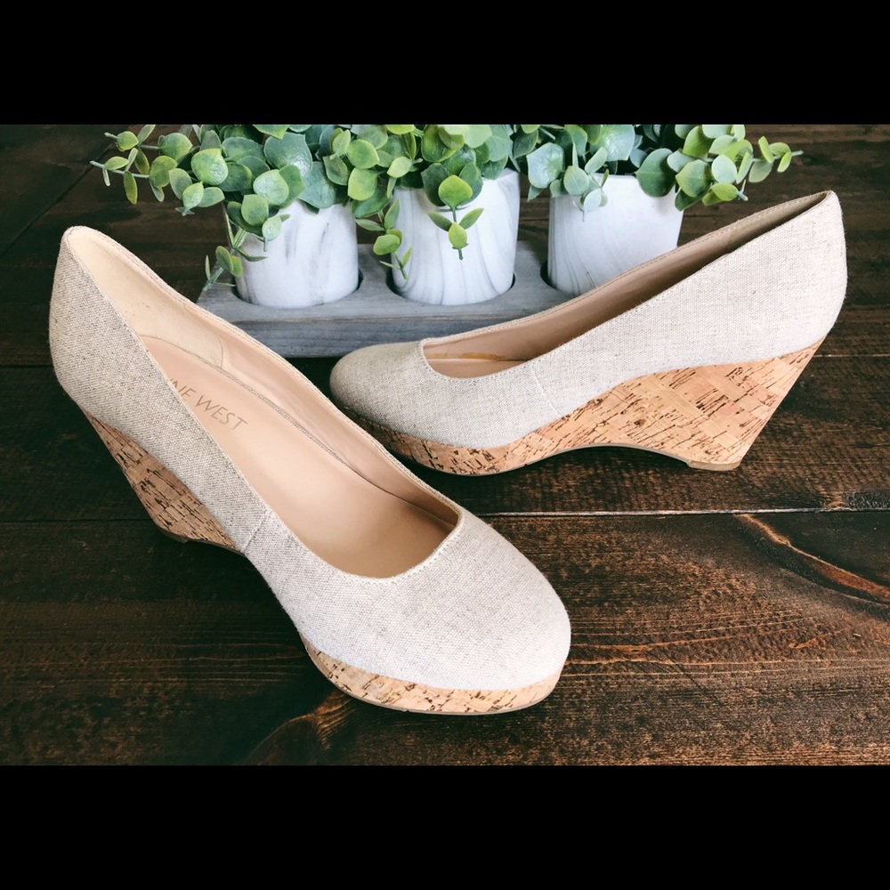 Barely Worn Nine West Wedges